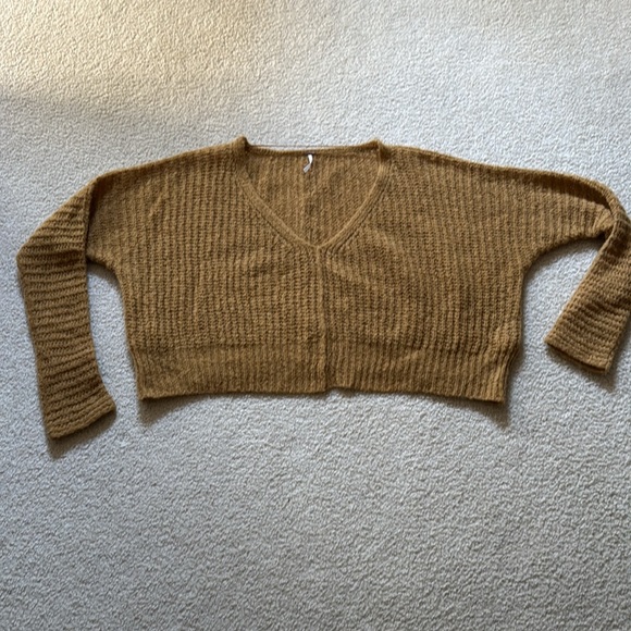 EUC free people moonbeam v-neck sweater - Picture 4 of 12